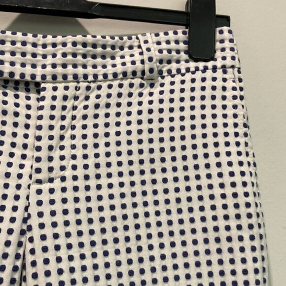 BANANA Republic Blue Polka Dot Pants  sz - Picture 10 of 16